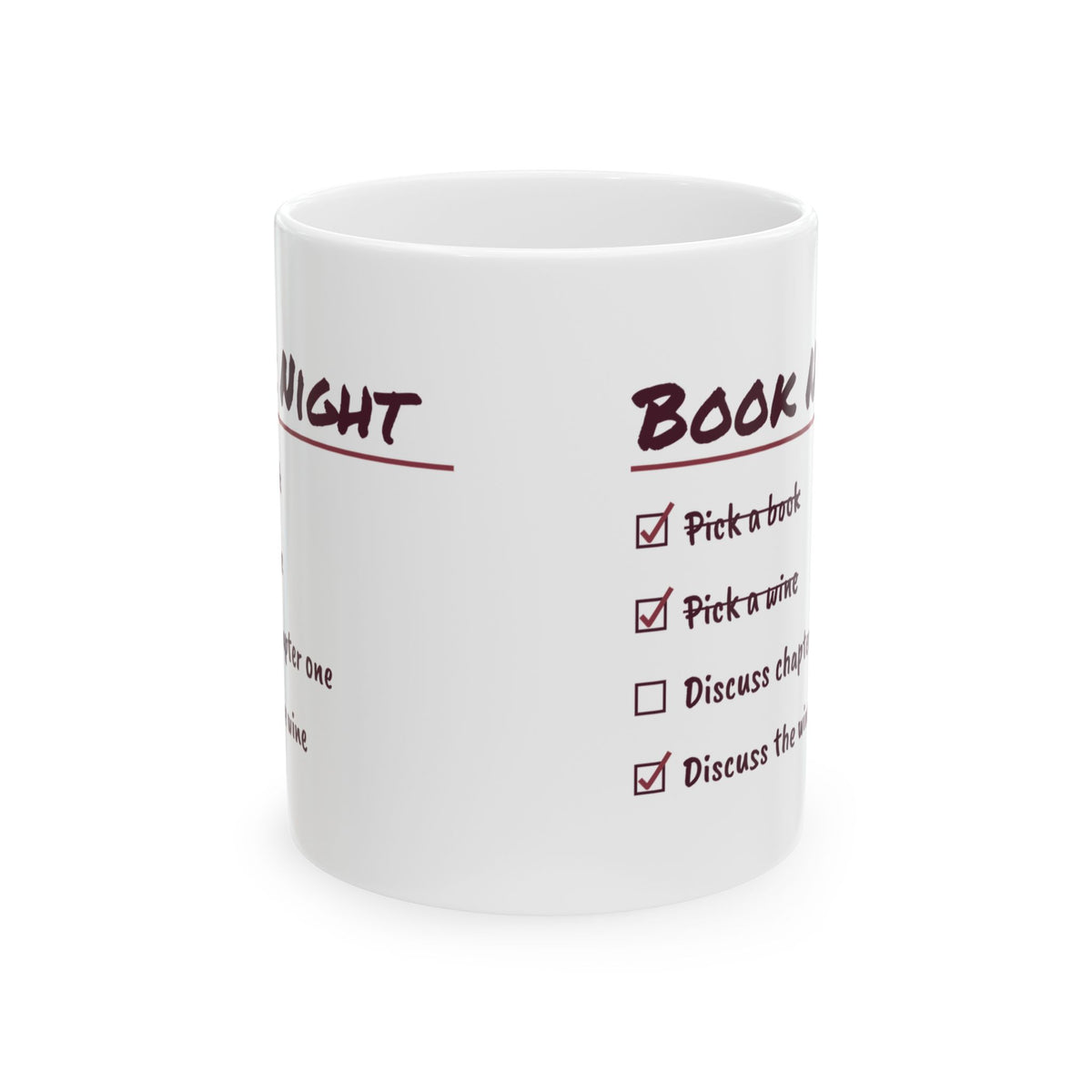 Funny Wine Lover Coffee Mug Discuss Chapter One Discuss The Wine Instead