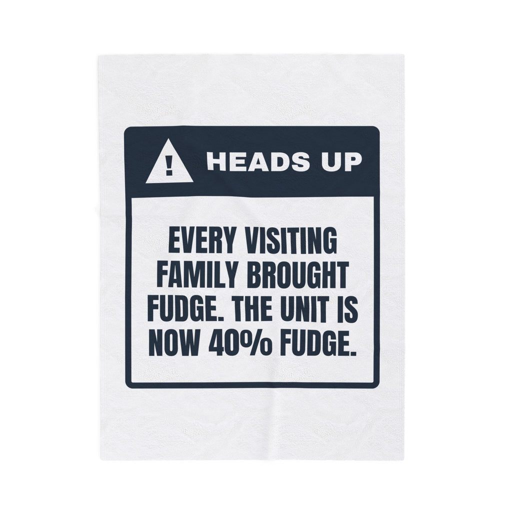 Funny Nurse Christmas Throw Blanket The Unit Is 40 Percent Fudge