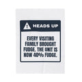 Funny Nurse Christmas Throw Blanket The Unit Is 40 Percent Fudge