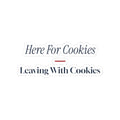 Funny Christmas Sticker Here For Cookies Leaving With Cookies