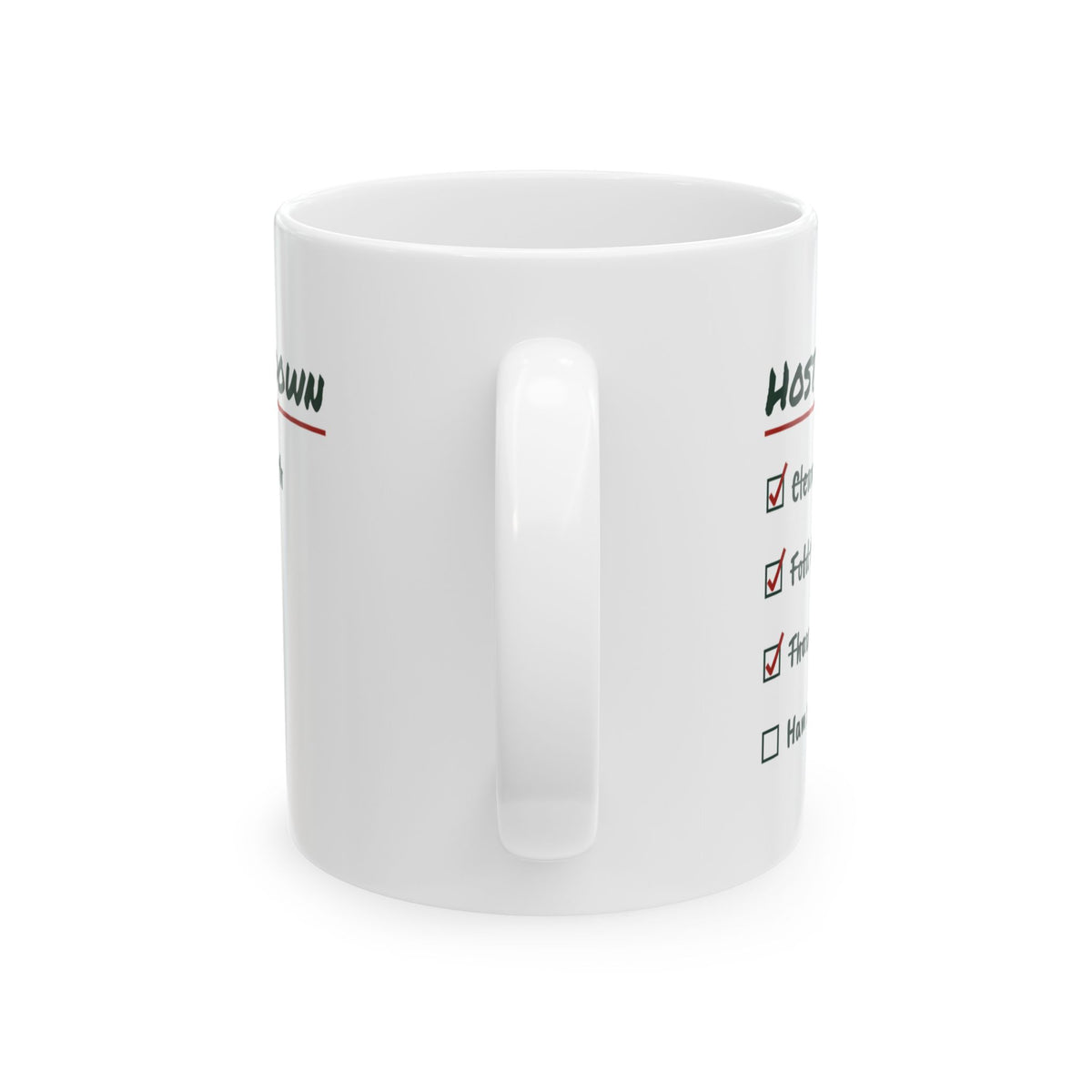 Funny Christmas Hosting Coffee Mug Host Countdown Ham Still Frozen