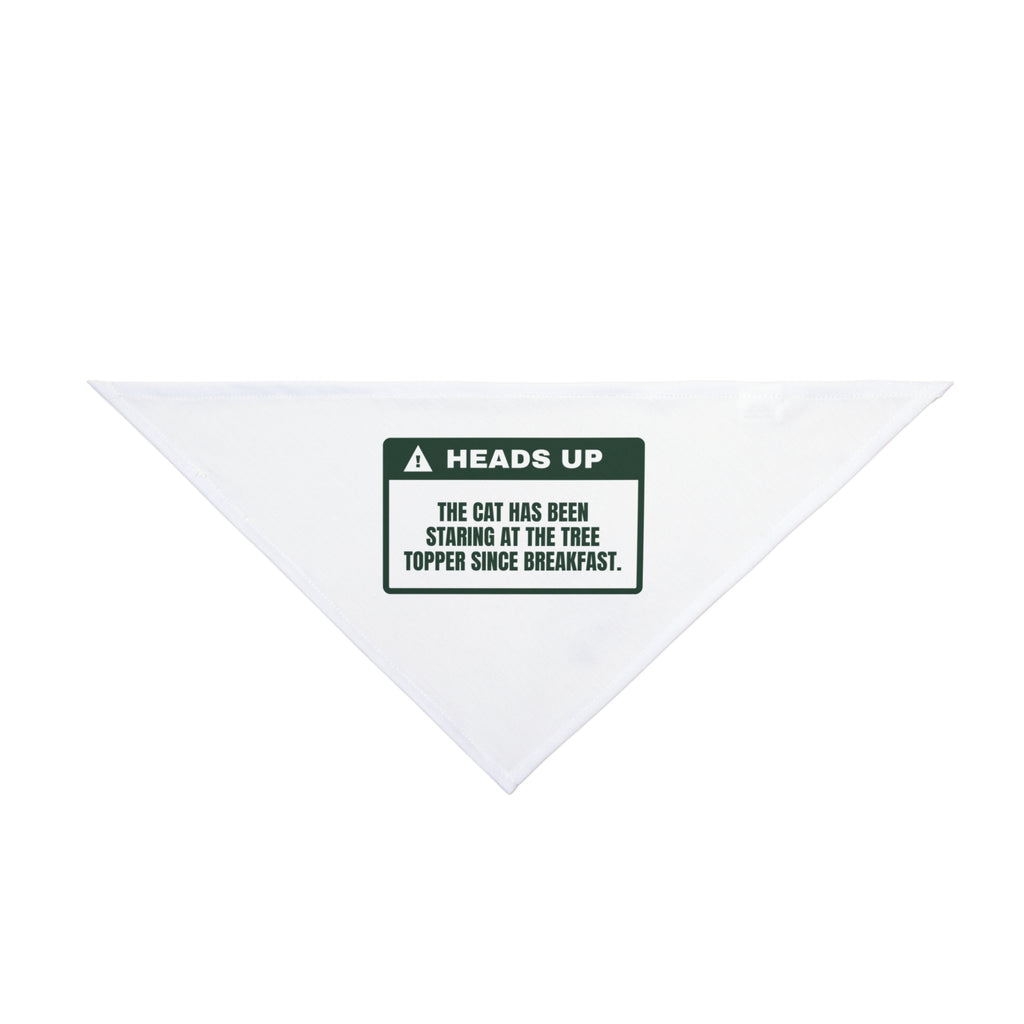 Funny Christmas Dog Bandana Staring At The Topper Since Breakfast