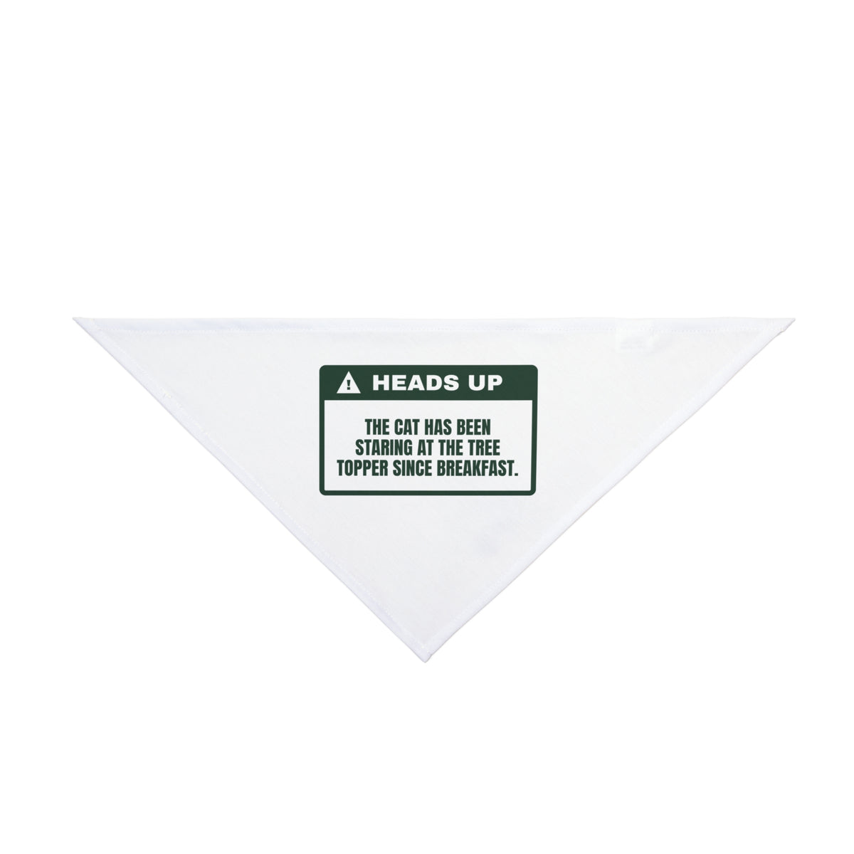 Funny Christmas Dog Bandana Staring At The Topper Since Breakfast