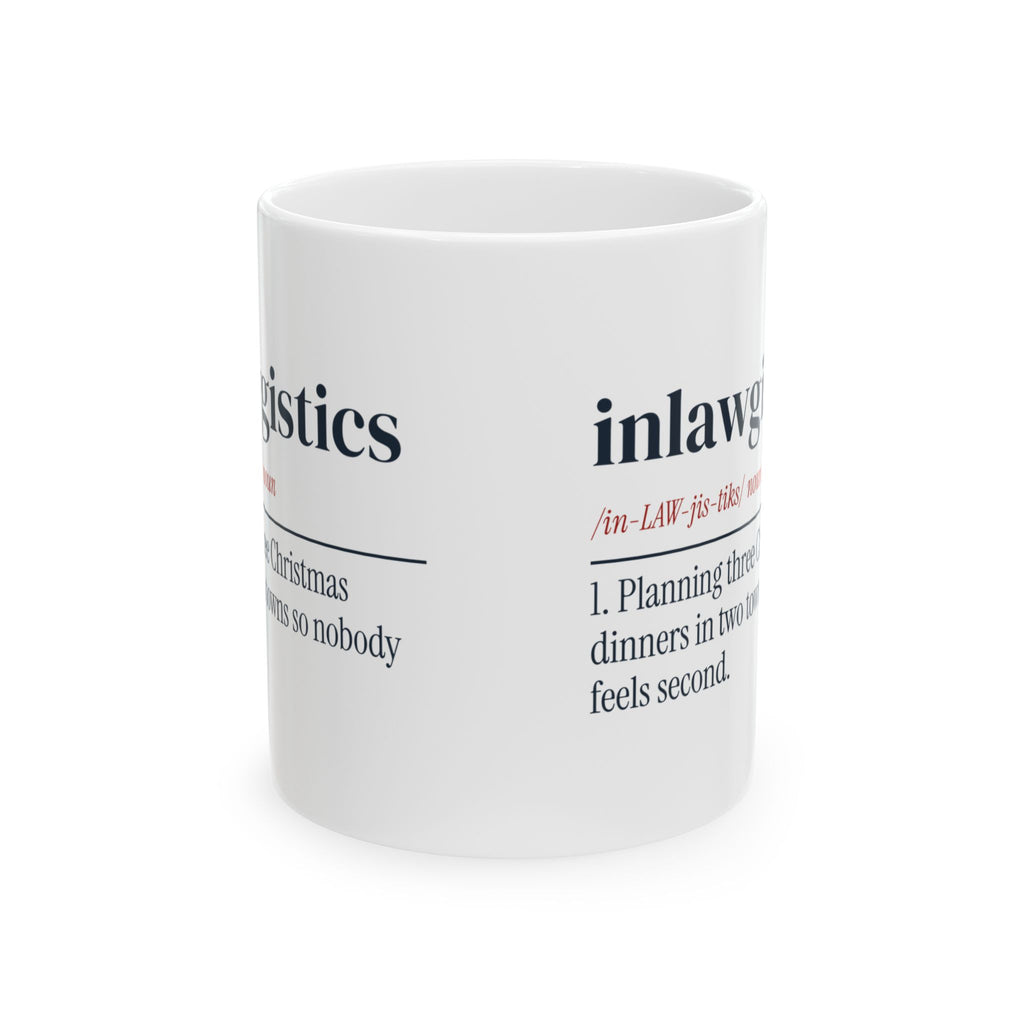 Funny Christmas Coffee Mug Inlawgistics Definition For Married Couples
