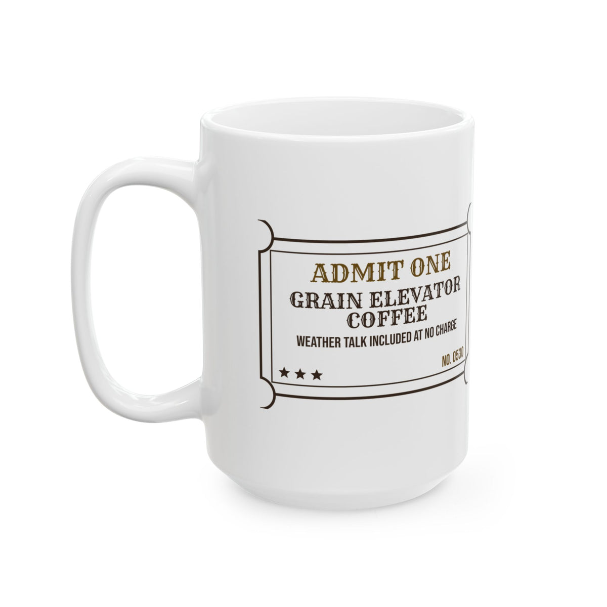 Funny Farmer Coffee Mug Grain Elevator Coffee Weather Talk Included