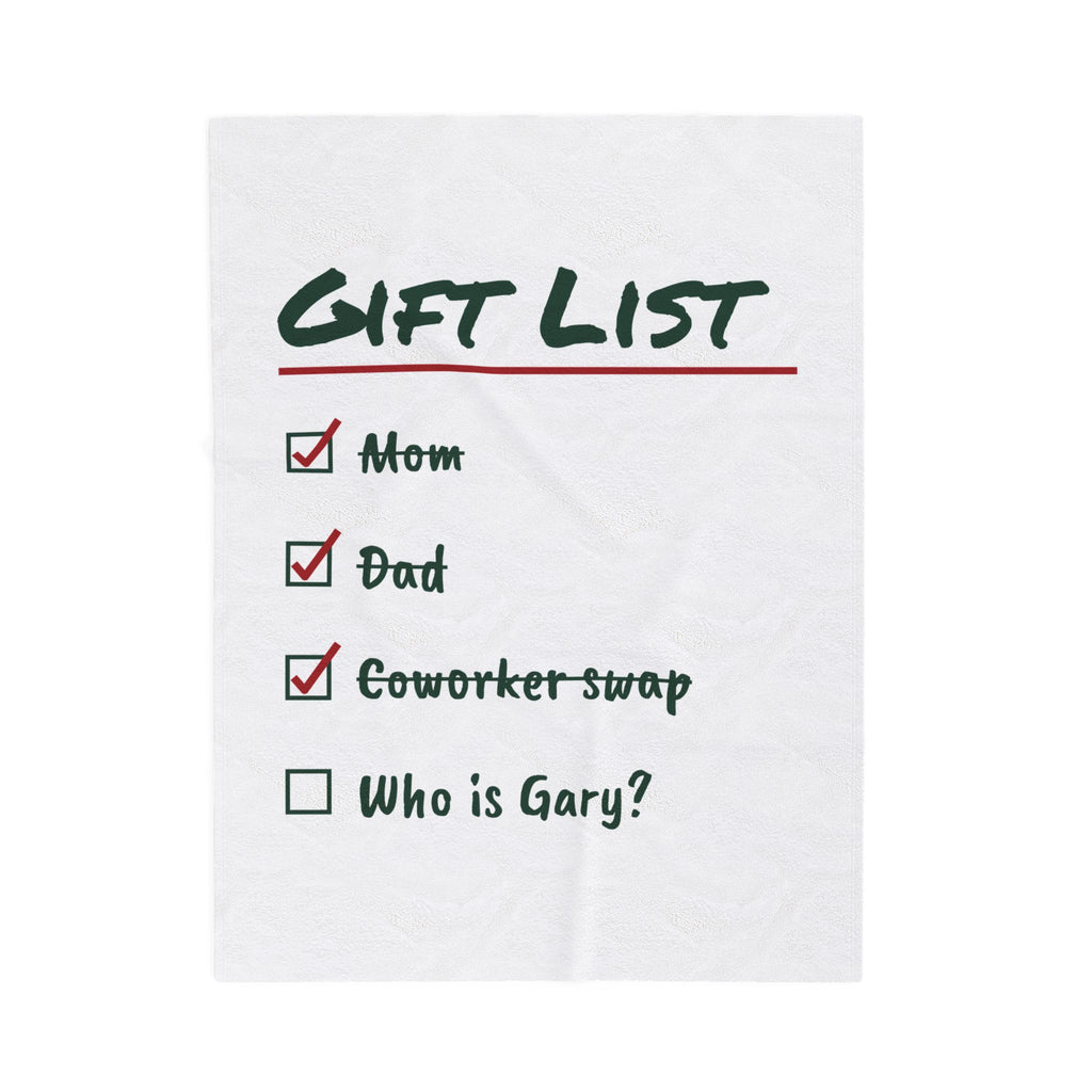 Funny Christmas Throw Blanket Gift List Who Is Gary For Shoppers