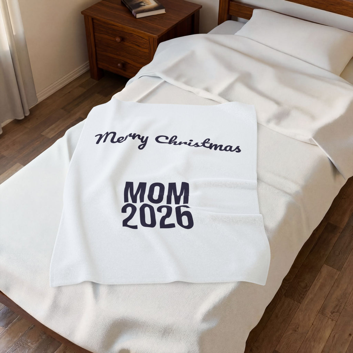 Christmas Mom Throw Blanket Merry Christmas Mom 2026