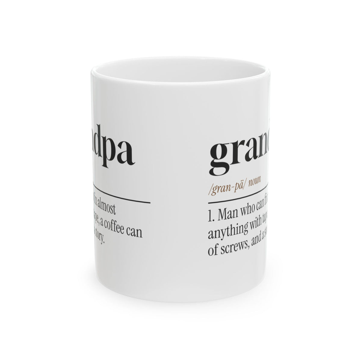 Funny Grandpa Coffee Mug Dictionary Definition Fixes It With A Story