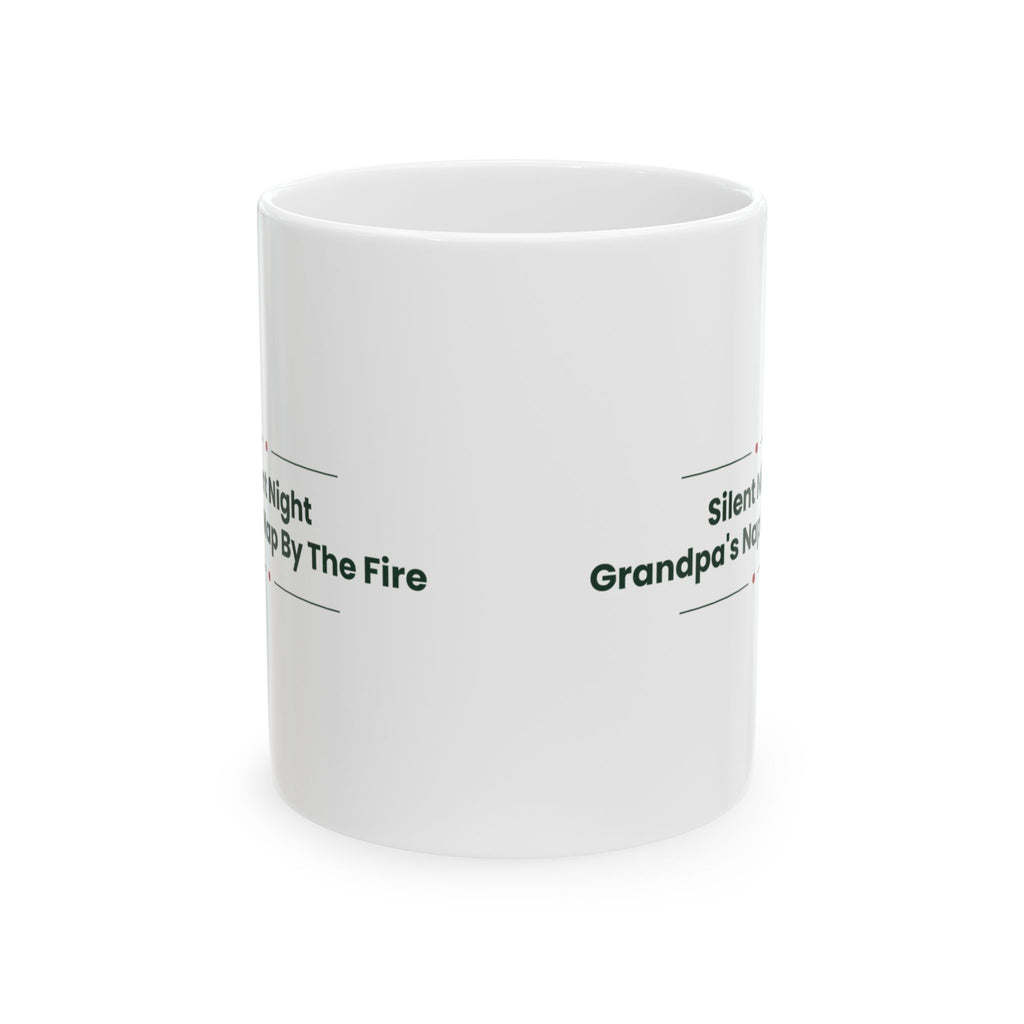 Funny Grandpa Christmas Coffee Mug Silent Night Grandpa's Nap