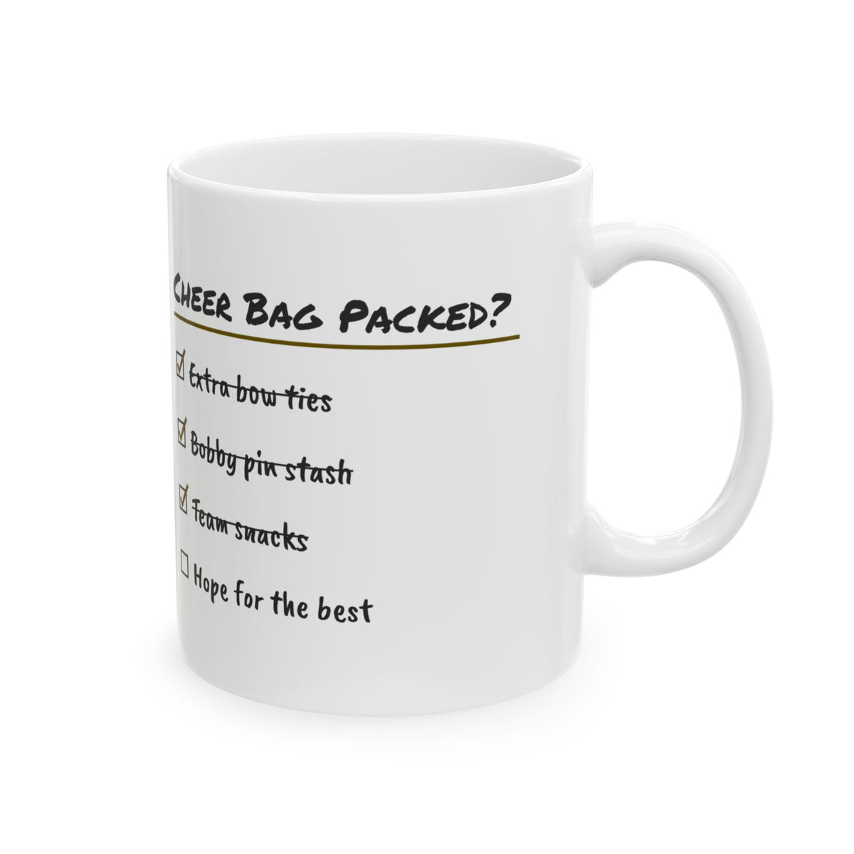 Cheer Mom Coffee Mug Cheer Bag Packed For Mom