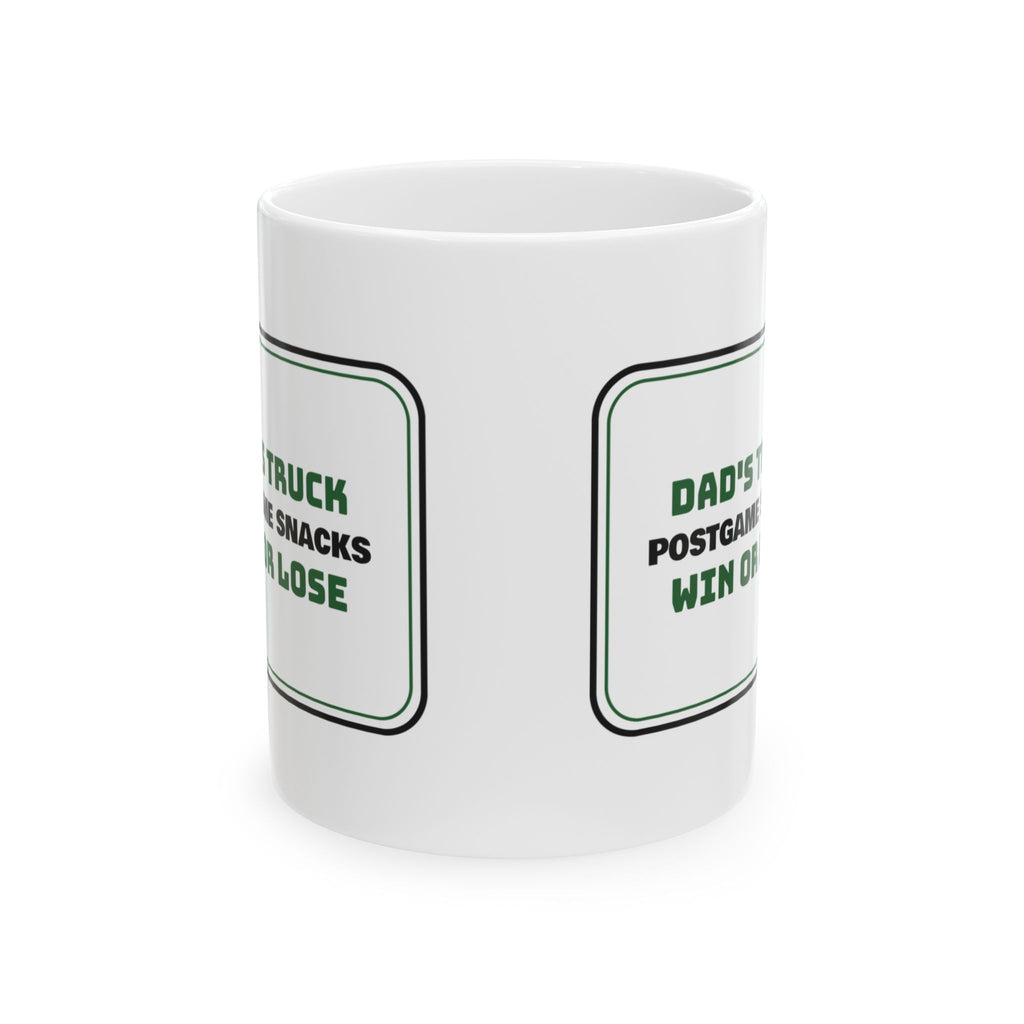 Football Dad Coffee Mug Postgame Snacks Win Or Lose