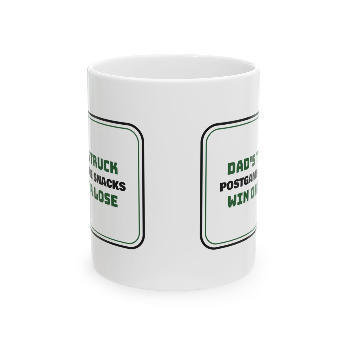 Football Dad Coffee Mug Postgame Snacks Win Or Lose