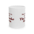 Funny Family Christmas Coffee Mug Most Likely To Set Off The Smoke Alarm
