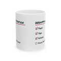 Funny Gift Wrapping Christmas Coffee Mug Wrapping Station Checklist