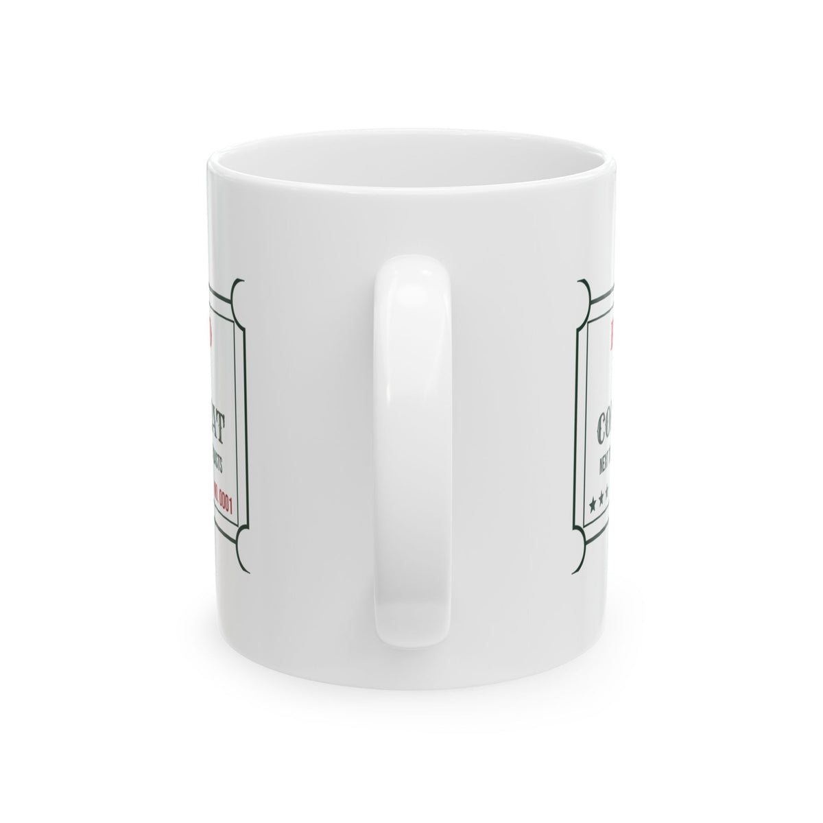 Funny Christmas Coffee Mug Quiet Corner Seat Next To The Dog Ticket
