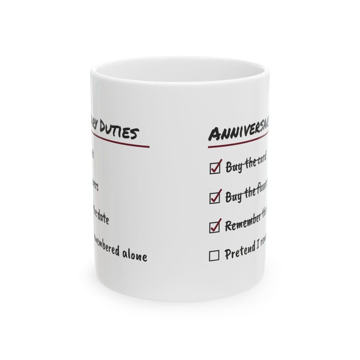 Funny Wife Coffee Mug Anniversary Checklist For Wife