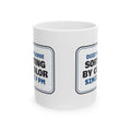 Funny Jigsaw Puzzle Mug Sorting By Color Since 7 PM Sign