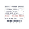 Funny Christmas Baking Sticker Cookie Cutters 41 Used 3 Receipt