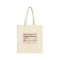 Funny Christmas Coworker Tote Bag Secret Santa Facts Label