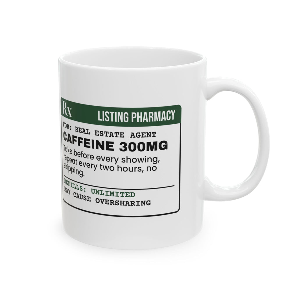 Caffeine Coffee Mug For Real Estate Agent