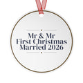 Christmas Ornament 2026 Mr And Mr First Christmas Married