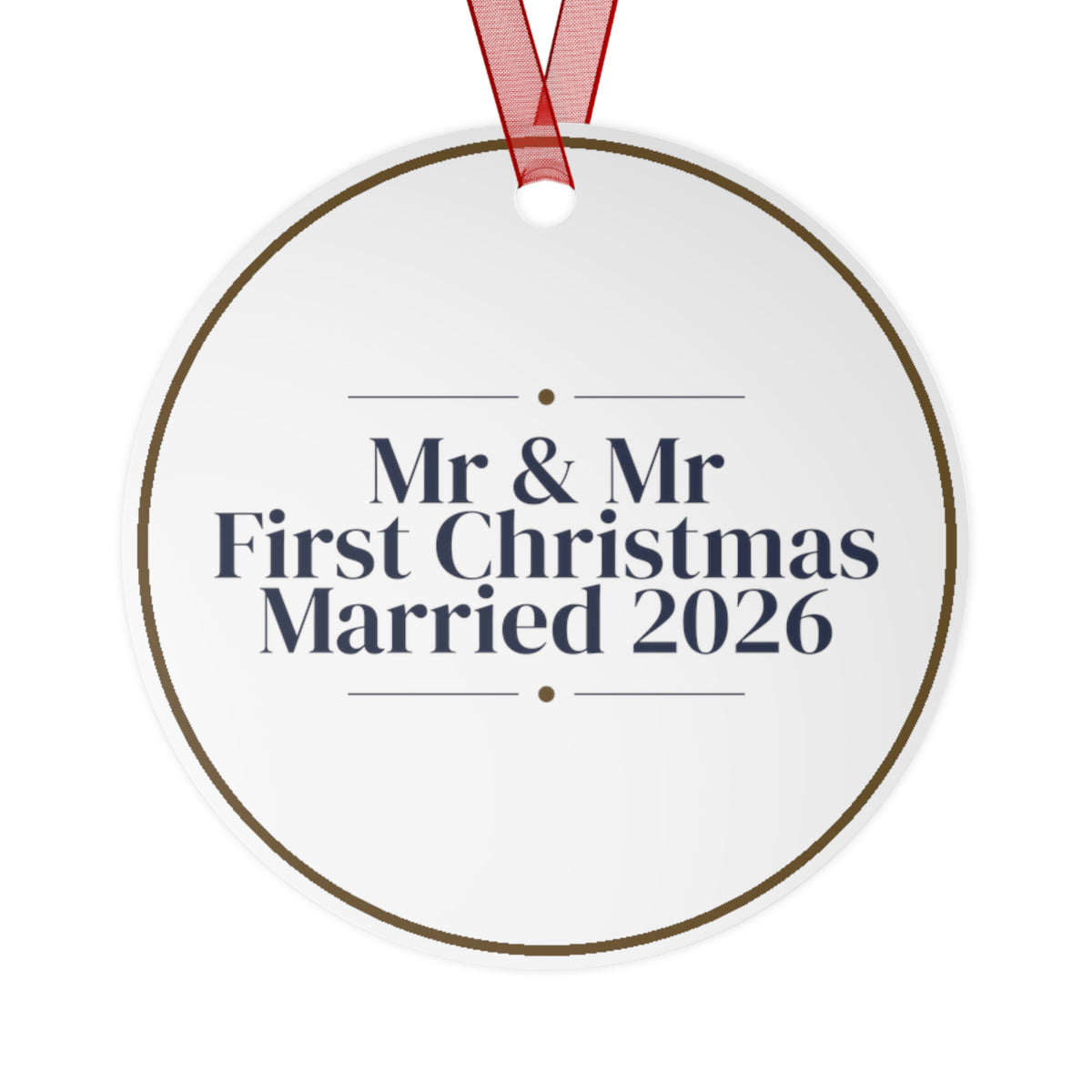 Christmas Ornament 2026 Mr And Mr First Christmas Married