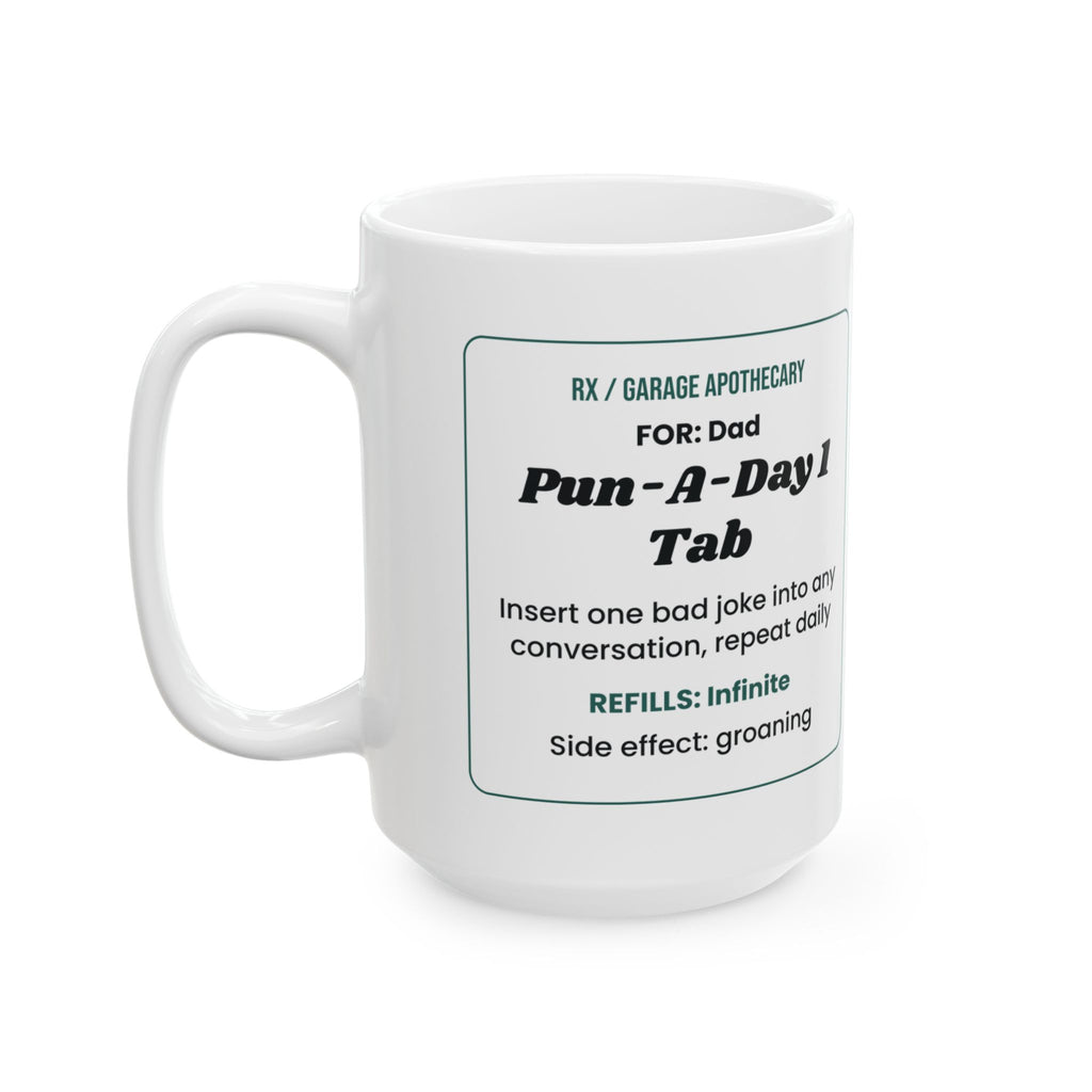 Funny Dad Garage Apothecary Prescription Coffee Mug For Dad