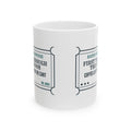 Funny RT Coffee Mug First Through The Door Coffee Left Behind