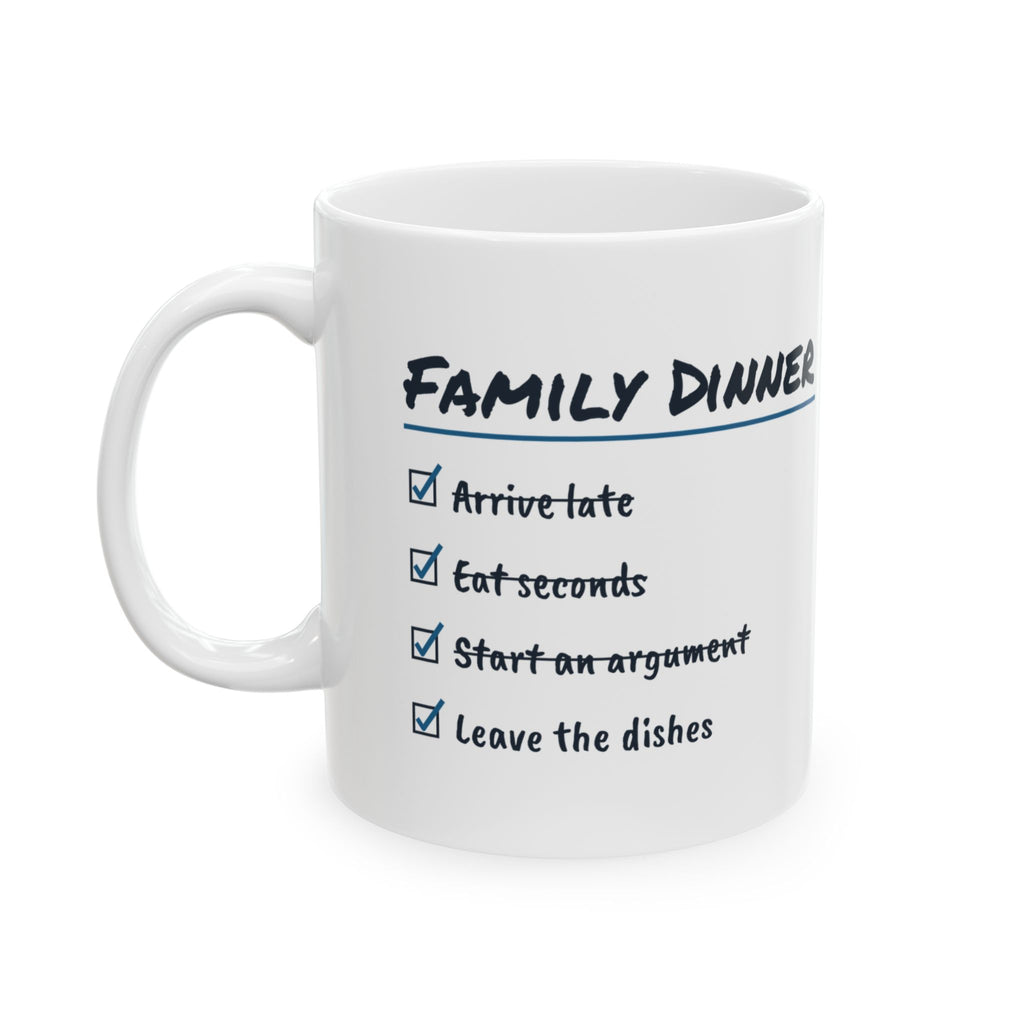Funny Brother Coffee Mug Start An Argument Leave The Dishes Checklist