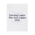 Christmas Throw Blanket Purring Under The Tree Lights 2026 For Cat Lovers