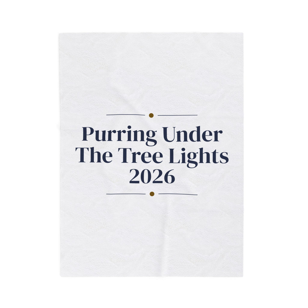 Christmas Throw Blanket Purring Under The Tree Lights 2026 For Cat Lovers