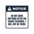 Funny Christmas Sticker Nothing After The Cookie Exchange