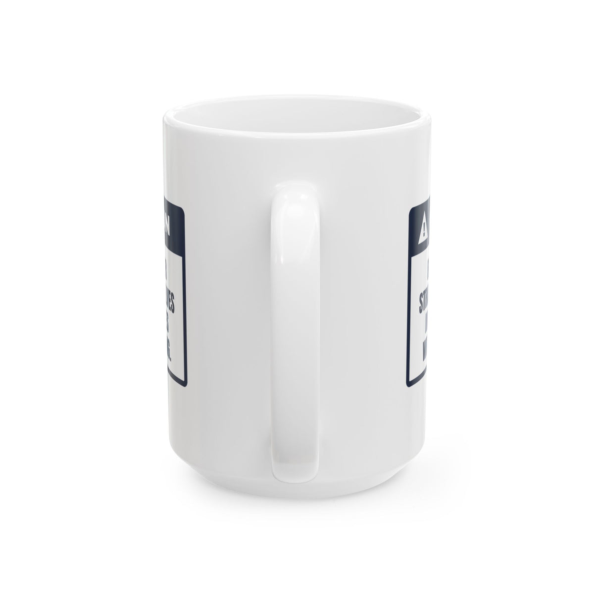 Funny Retail Worker Coffee Mug Straightens Shelves In Other Stores