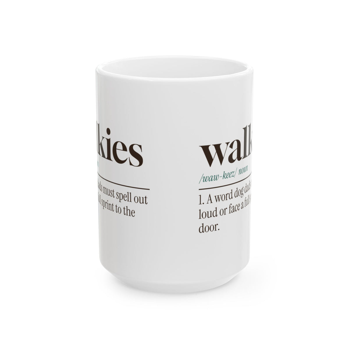 Funny Dog Dad Coffee Mug Walkies Dictionary Definition