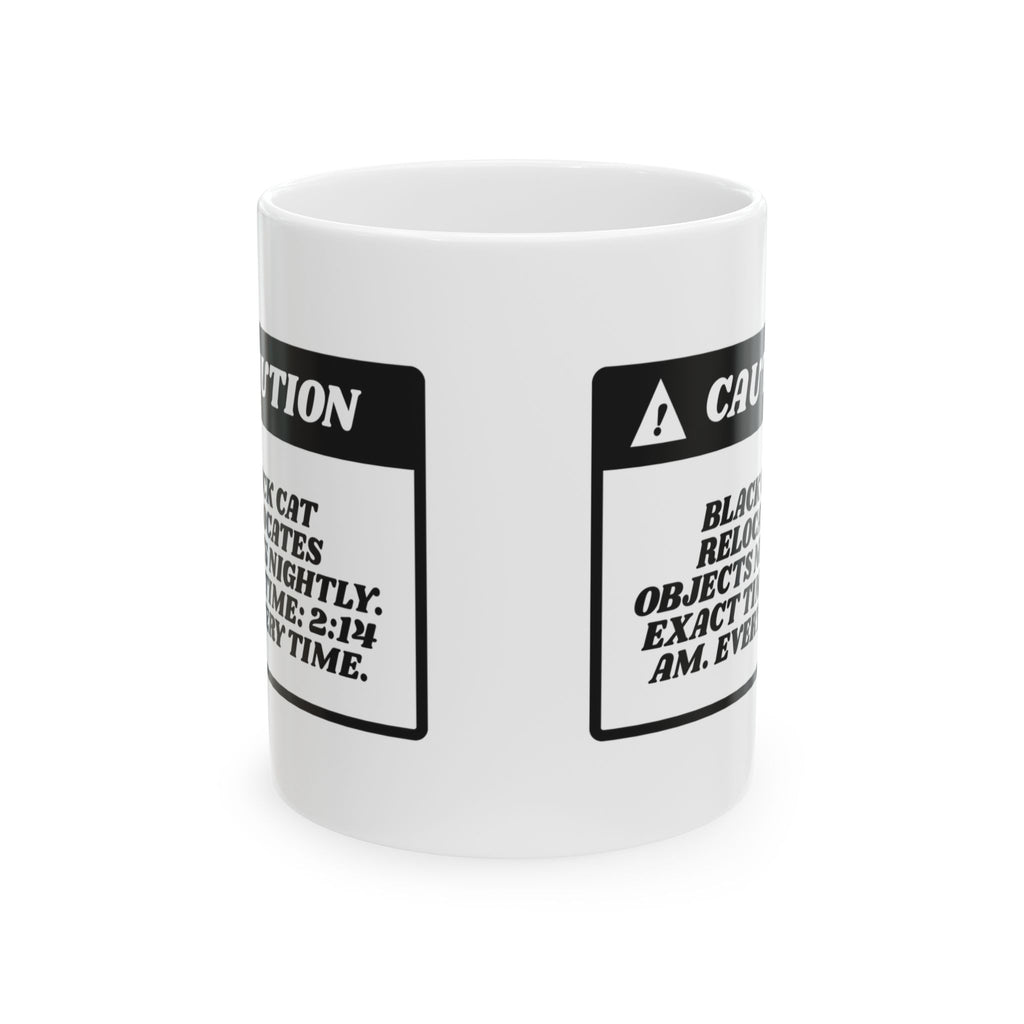 Funny Cat Mug Cat Relocation Warning Nightly Moves For Cat Lovers