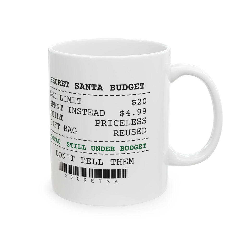 Funny White Elephant Mug Still Under Budget