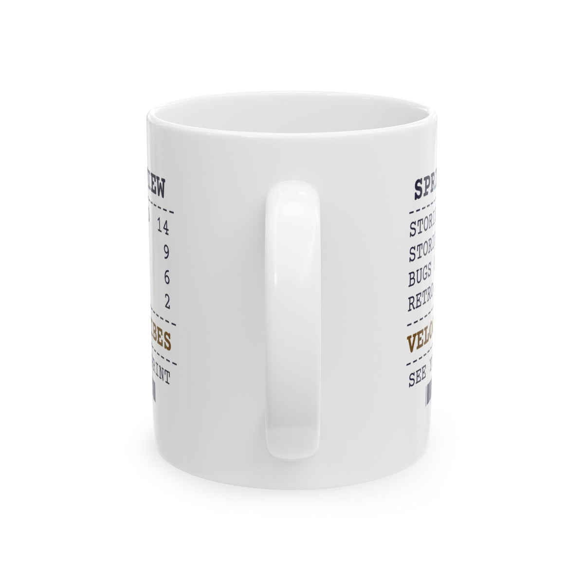 Funny Project Manager Coffee Mug Sprint Review Receipt