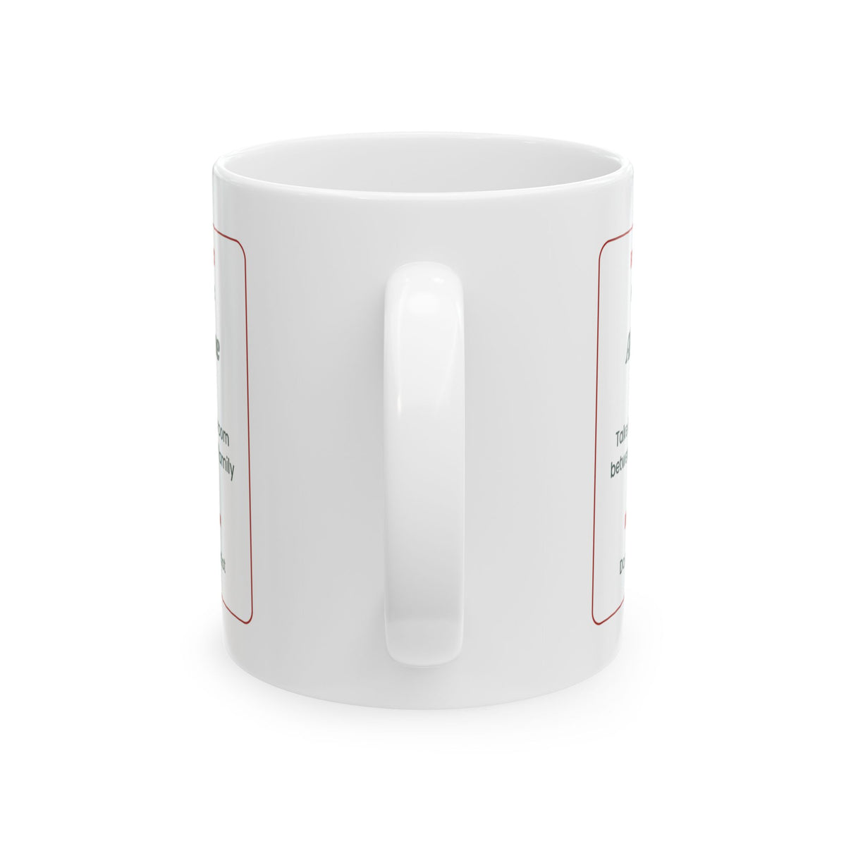 Funny Introvert Christmas Coffee Mug Alone Time Prescription Label