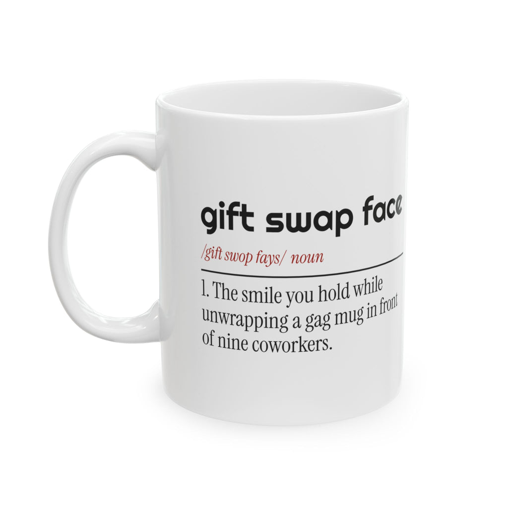 Funny White Elephant Coffee Mug Gift Swap Face Dictionary For Gift Swaps