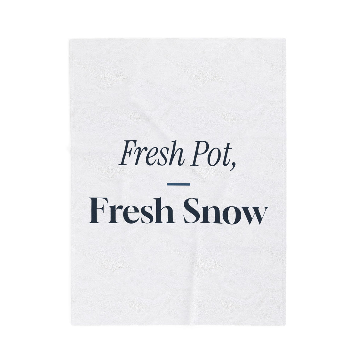 Christmas Throw Blanket Fresh Pot Fresh Snow Winter Morning