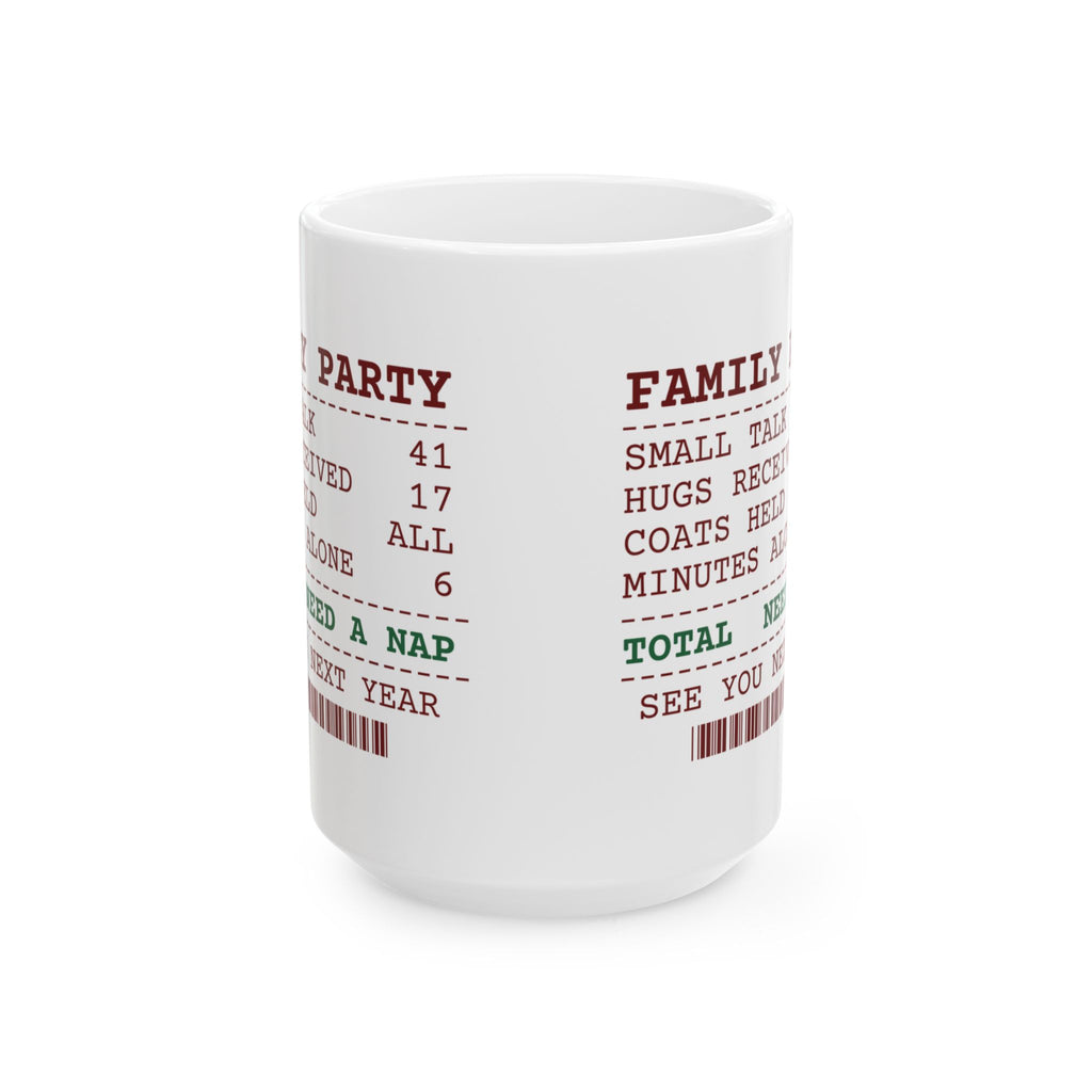 Funny Christmas Introvert Coffee Mug Small Talk 41 Party Receipt