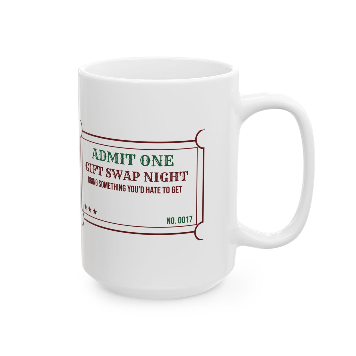 Funny White Elephant Coffee Mug Bring Something You'd Hate To Get