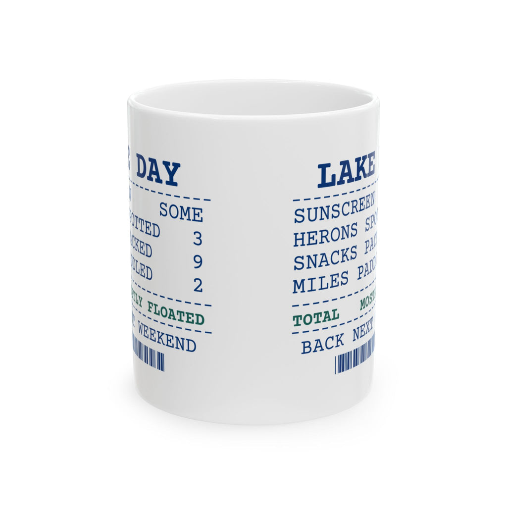 Funny Kayaking Coffee Mug Lake Day Receipt For Kayakers