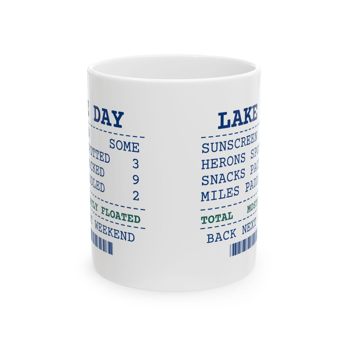 Funny Kayaking Coffee Mug Lake Day Receipt For Kayakers