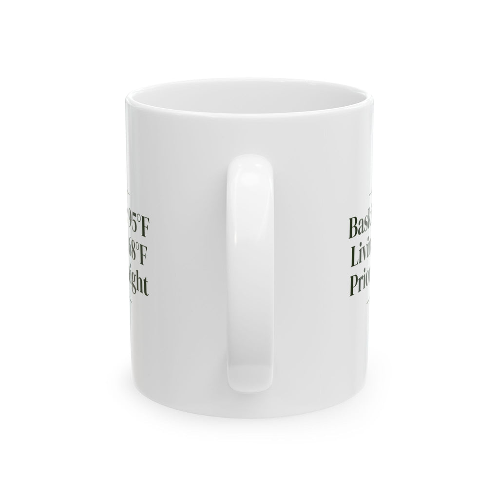 Reptile Coffee Mug Basking Spot 95°F Living Room