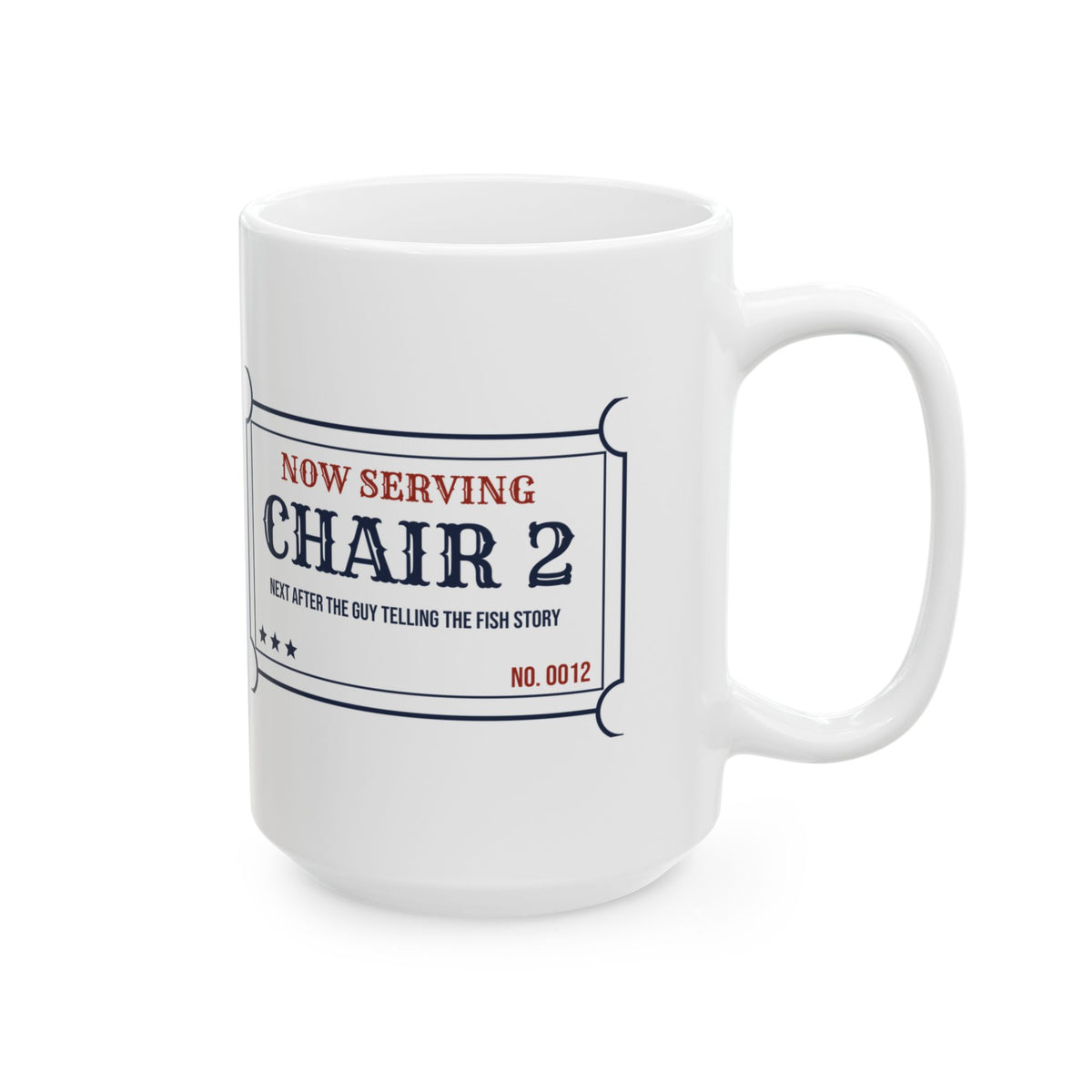 Funny Barber Coffee Mug Chair Two After The Fish Story Ticket