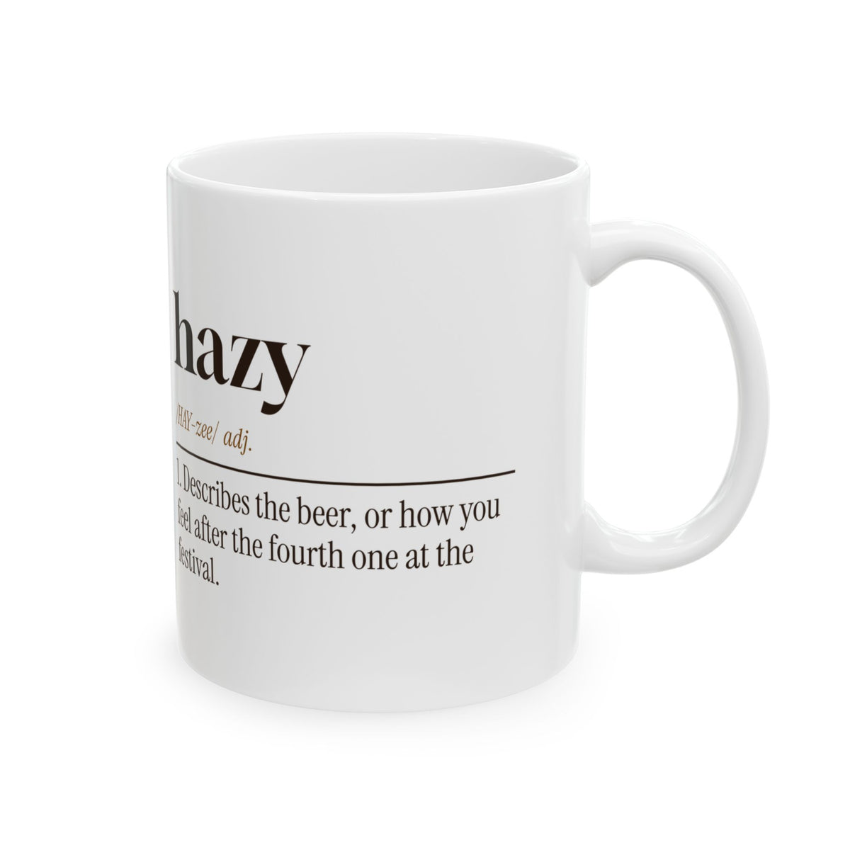 Hazy See: Fourth Beer Coffee Mug For Dad