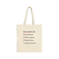 Funny Christmas Cat Tote Bag Cat's Christmas Eve Checklist