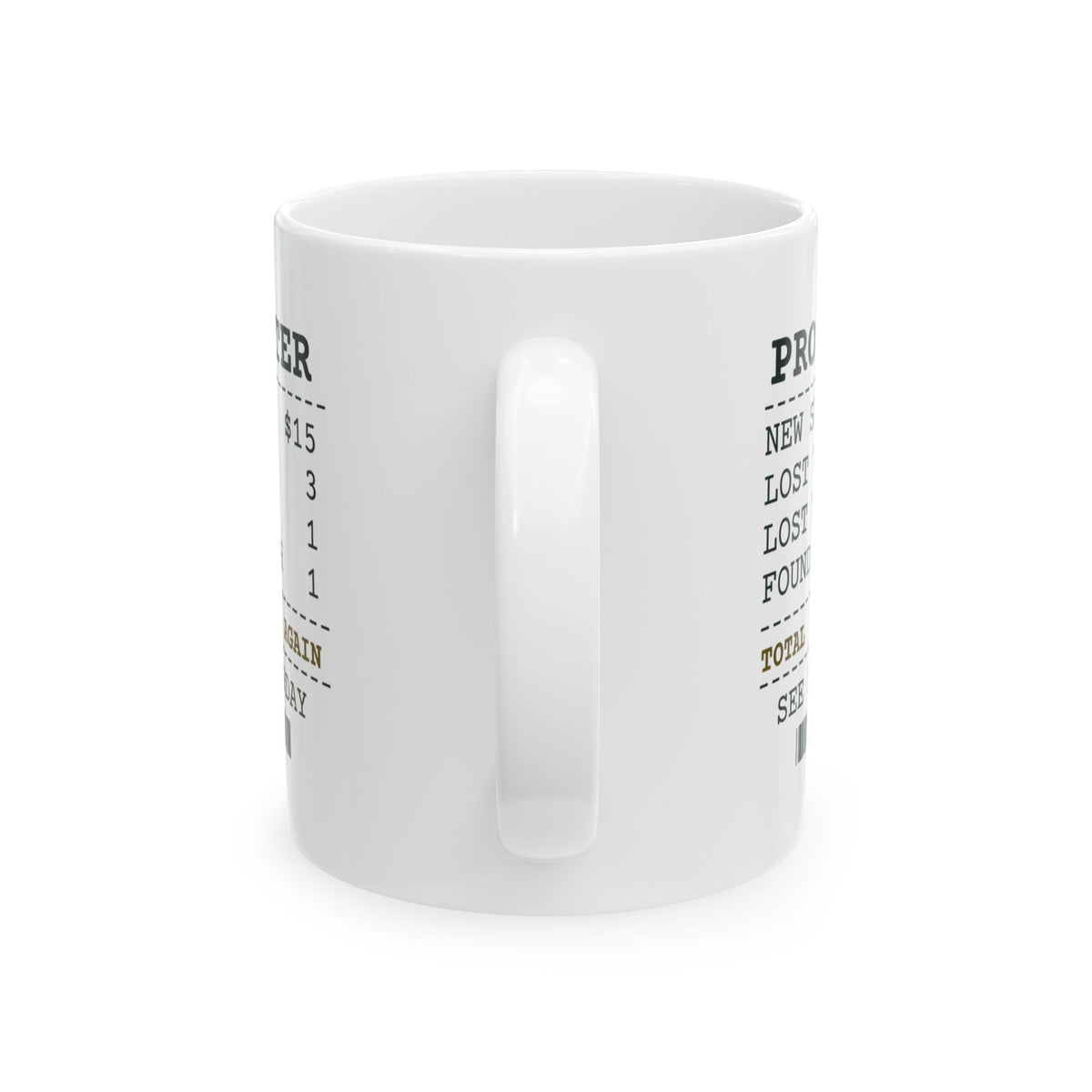 Funny Golfer Coffee Mug Fed The Pond A New Sleeve Pro Counter Receipt
