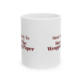 Funny Christmas Family Coffee Mug Most Likely To Save The Wrapping Paper
